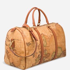 Alviero Martini Geo Classic Weekender Bag with Strap Duffel Bag